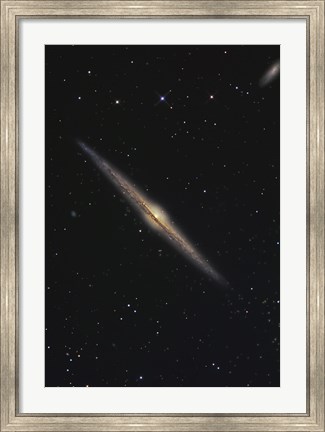 Framed NGC 4565, Barred Spiral Galaxy in the Constellation Coma Berenices Print