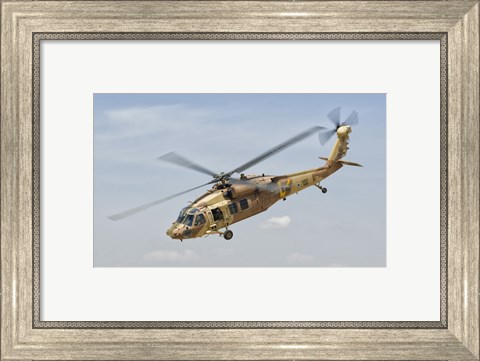 Framed Sikorsky UH-60 Black Hawk Yanshuf of the Israeli Air Force Print