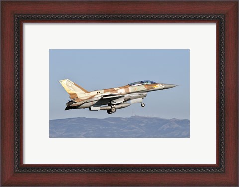 Framed Israeli Air Force F-16I Sufa Print