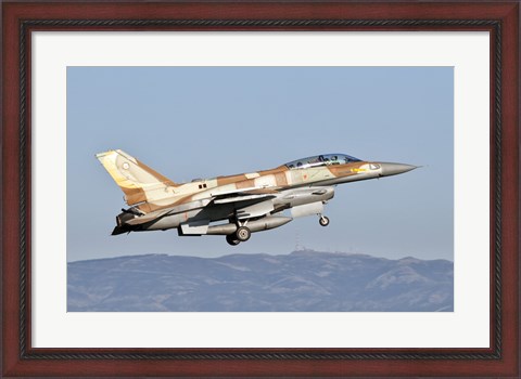 Framed Israeli Air Force F-16I Sufa Print