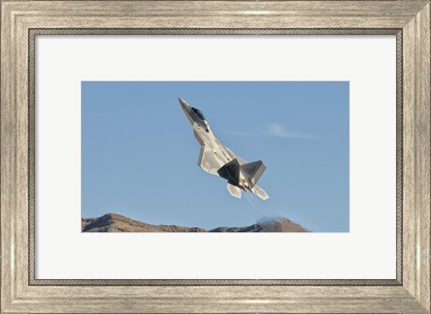 Framed US Air Force F-22 Raptor, Nellis Air Force Base, Nevada Print