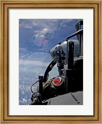 Framed F-15 Eagle Pilot with his Wingman (close up) Print