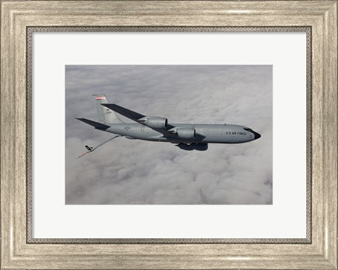 Framed KC-135R in the Clouds over Arizona Print