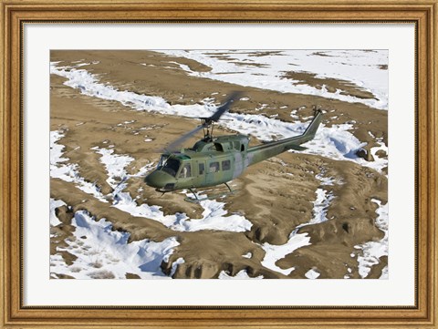 Framed UH-1N Twin Huey, New Mexico Print