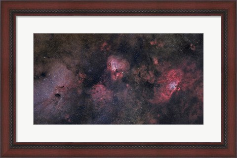 Framed Sagittarius Region of Milky Way Galaxy Print