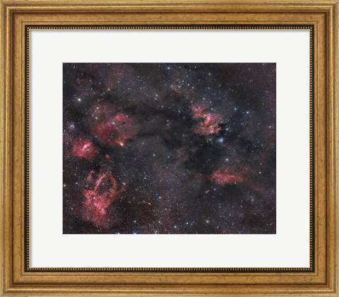 Framed Nebulosity in the Cepheus Constellation Print