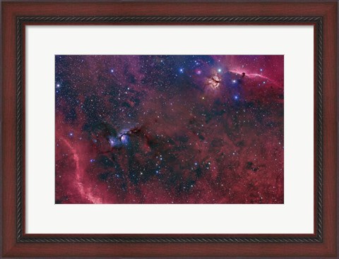 Framed Widefield View in the Orion Constellation Print