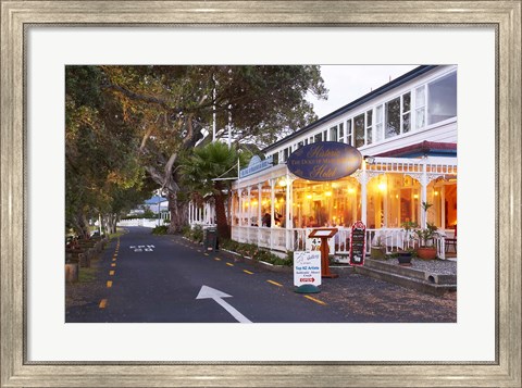 Framed Historic Duke of Marlborough Hotel, Russell, Bay of Islands, Northland, New Zealand Print