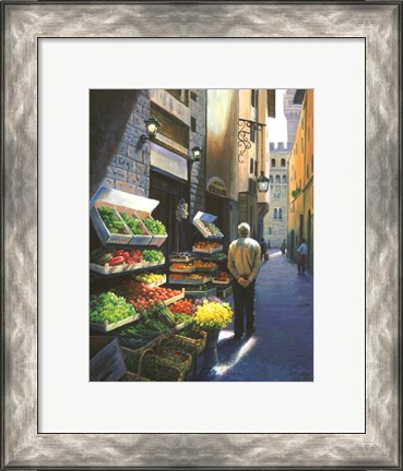 Framed Stroll in Florence Print