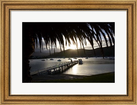 Framed Waikawa Bay, near Picton, Marlborough Sounds, South Island, New Zealand Print