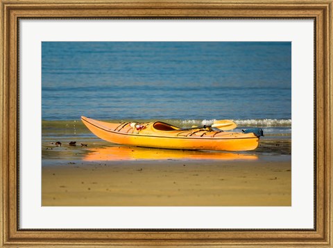 Framed New Zealand, South Island, Titirangi Bay, Kayaking Print