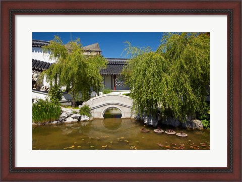 Framed Chinese Gardens, Dunedin, South Island, New Zealand Print