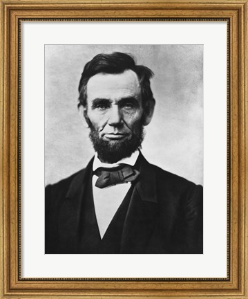 Framed Civil War era Vector Photo of President Abraham Lincoln Print