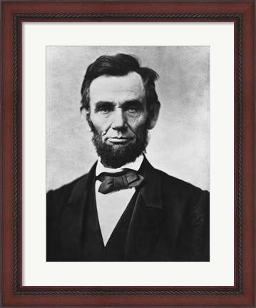 Framed Civil War era Vector Photo of President Abraham Lincoln Print