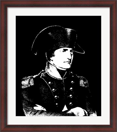 Framed Napoleon Bonaparte in uniform Print