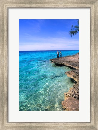 Framed Cuevade De Los Peces, Peninsula De Zapata, Cuba Print