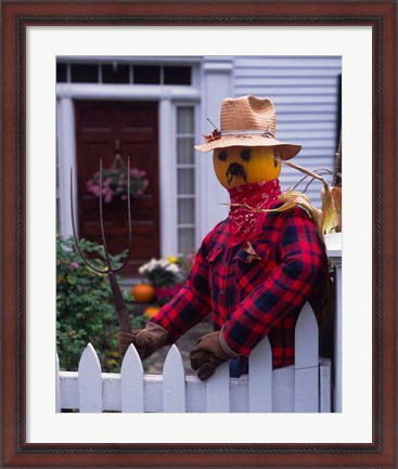 Framed Pumpkin Man, Vermont Print