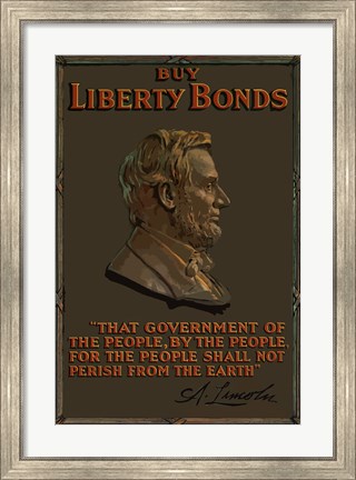 Framed Buy Liberty Bonds Print