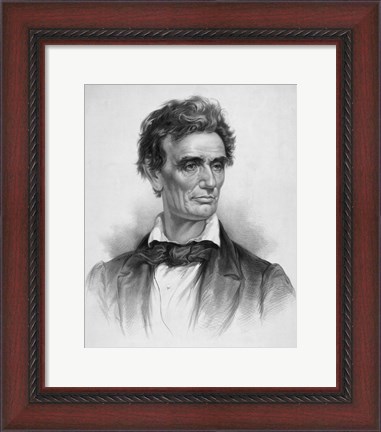 Framed Digitally Restored Vintage Print of a Young Abraham Lincoln Print