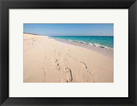 Framed Cuba, Sol Cayo Santa Maria Resort, Footprints Print