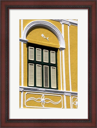 Framed Window, Willemstad, Curacao, Caribbean Print