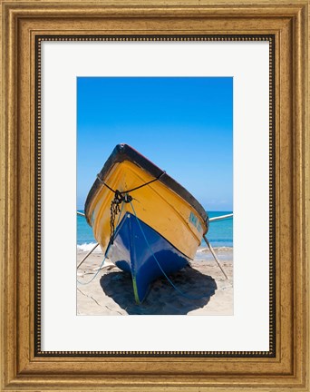 Framed Fishing Boats, Treasure Beach, Jamaica South Coast Print