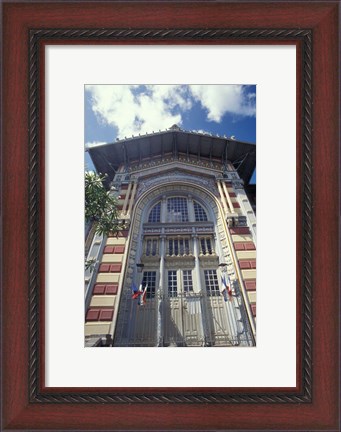 Framed Biblioteque Schoekher, Fort De  Martinique, Caribbean Print