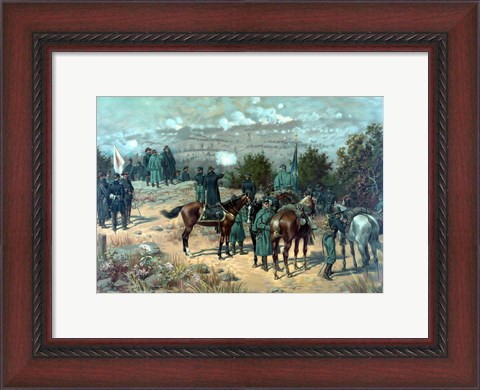 Framed Battle of Missionary Ridge Print