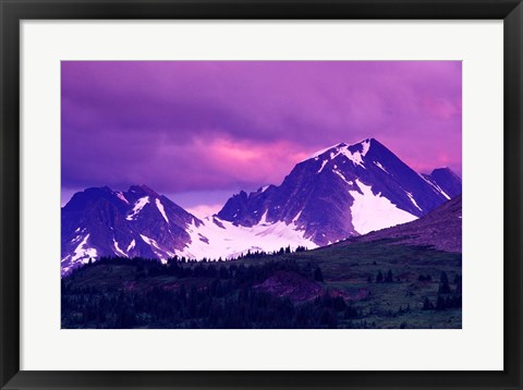 Framed Alberta, Canadian Rockies, Tonquin Valley landscapes Print