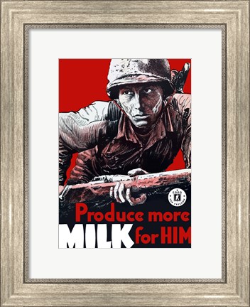 Framed Produce More Milk for Him Print