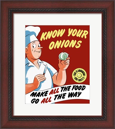 Framed Know Your Onions Print