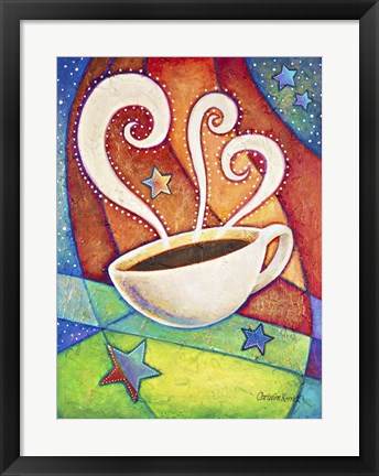 Framed Five Star Coffee Print