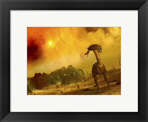 Framed Artist&#39;s Concept of an Alien Planet Print