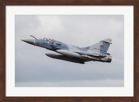 Framed French Air Force Mirage 2000C Fighter Jet Print