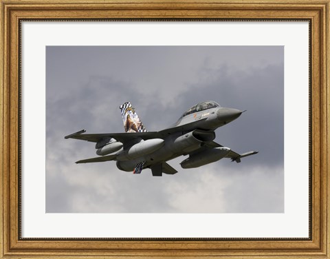 Framed Belgian F-16B taking off Print