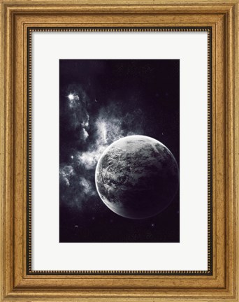 Framed Artist&#39;s Concept of a Windy Planet with a Thick Atmosphere Print