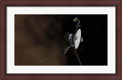 Framed Voyager 1 Spacecraft Entering Interstellar Space Print