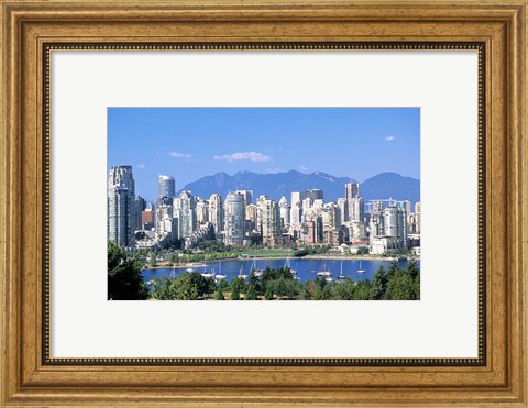 Framed Vancouver Waterfront, British Columbia, Canada Print