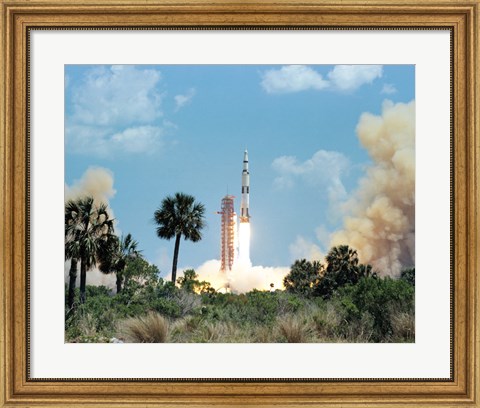 Framed Apollo 16 Space Vehicle is Launched from Kennedy Space Center Print