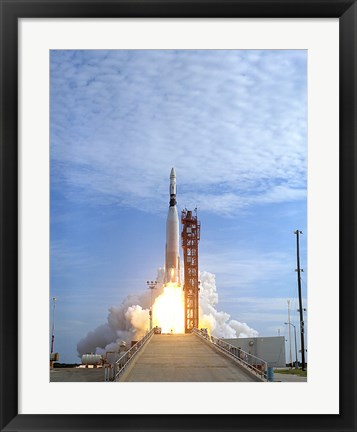 Framed Atlas Agena Target Vehicle Liftoff for Gemini 11, Cape Canaveral, Florida Print