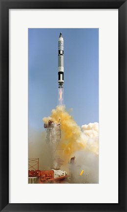 Framed Gemini-Titan 4 Spaceflight Launches from Cape Canaveral, Florida Print