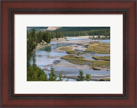 Framed Rivers in Jasper National Park, Canada Print