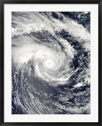 Framed Tropical Cyclone Edzani in the South Indian Ocean Print