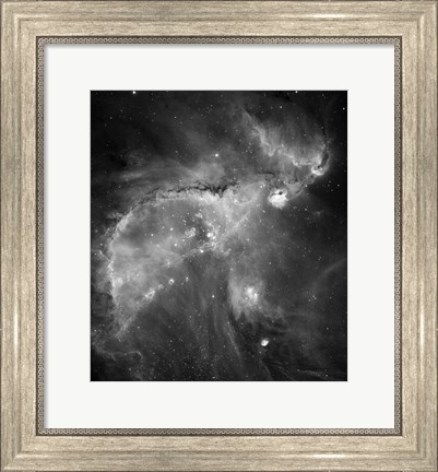 Framed NGC 346 and N66 in the Small Magellanic Cloud Print