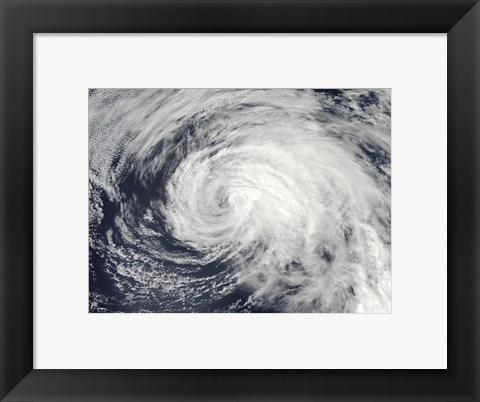 Framed Tropical Storm Ele in the Central Pacific Print