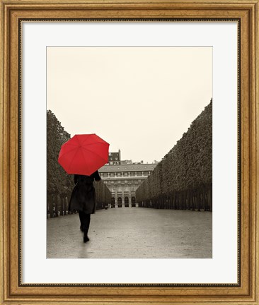 Framed Paris Stroll I Feet Print