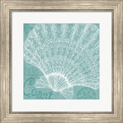 Framed Aqua Treasure III Print