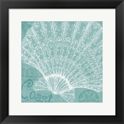 Framed Aqua Treasure III Print