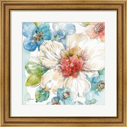 Framed Summer Bloom III Print