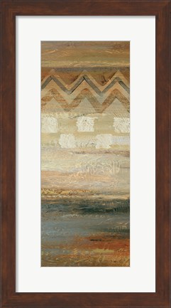 Framed Siena Geometric Panel II Print